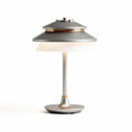 Table lamp in silver finish with adjustable light features 30 x 30 x 45cm
